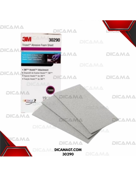 LIJA TRIZACT HOOKIT RECTANGULAR #3000 3M 30290/15UNDS