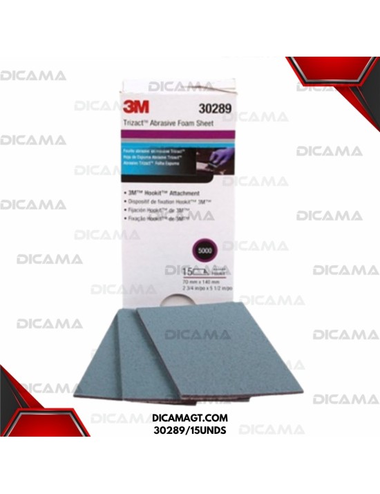 LIJA TRIZACT HOOKIT RECTANGULAR #5000 3M 30289/15UNDS