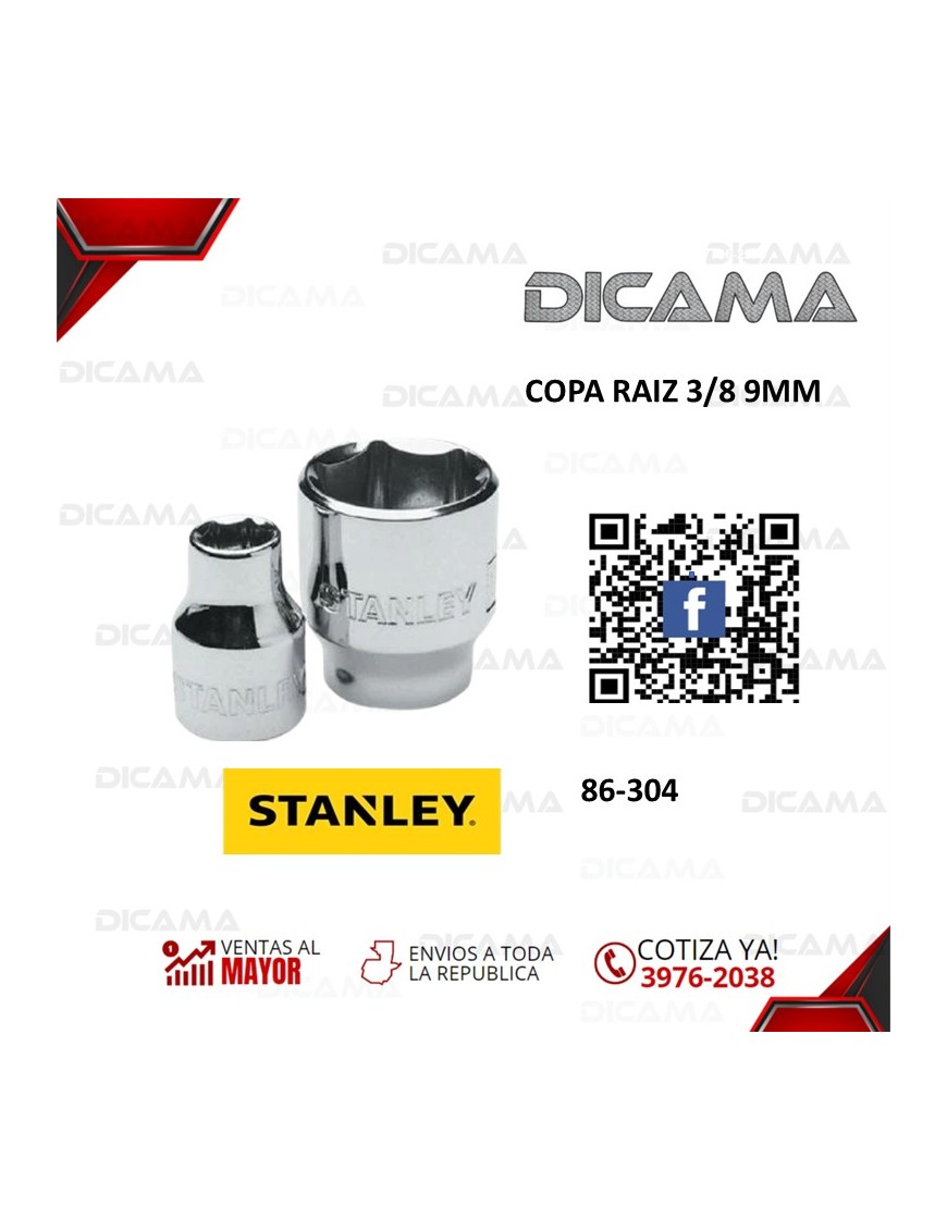 COPA RAIZ 3/8 9MM