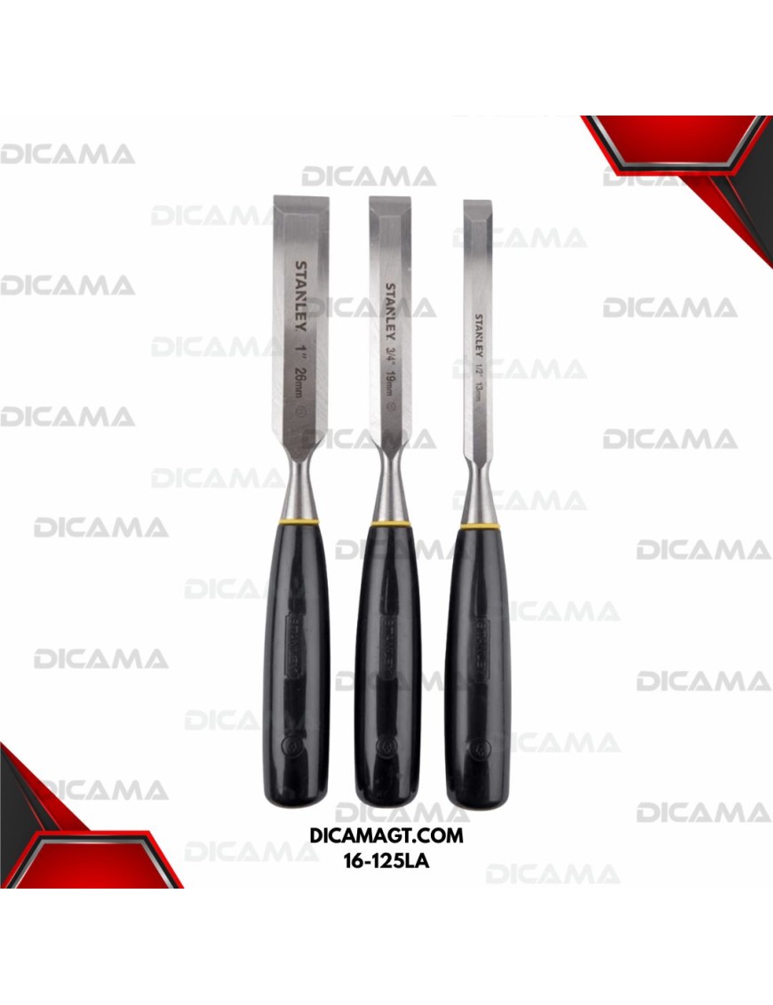 FORMON JUEGO 3 PZAS PARA MADERA STANLEY 16-125LA