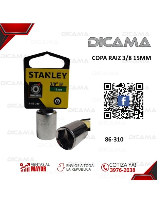 COPA RAIZ 3/8 15MM
