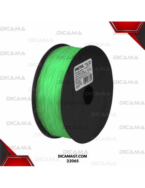 HILO PARA PESCA VERDE CALIBRE 1.00 MM CARRETE 100M TRUPER 22065