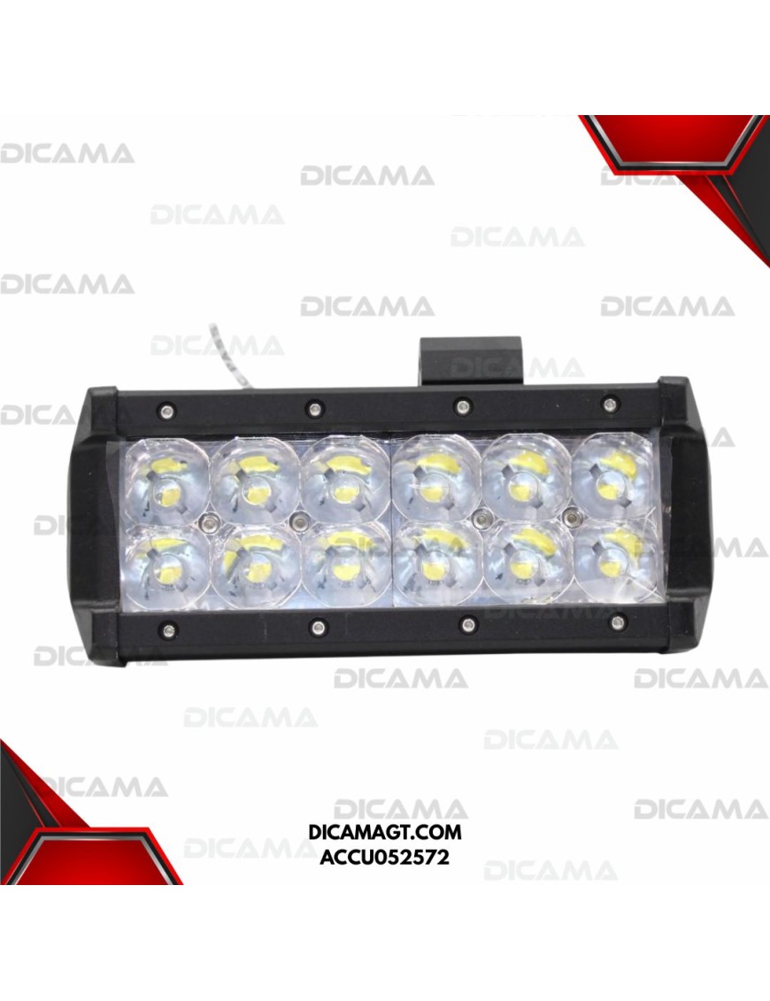 BARRA DE LUZ LED 12 LEDS 20CMS 36 WATTS ACCU052572