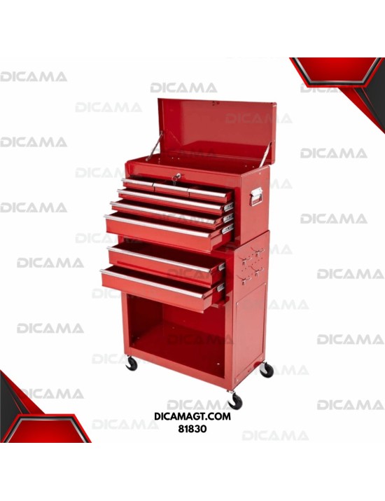 GABINETE METAL 8 GABETAS 2 NIVELES C/LLAVE VOREL 81830