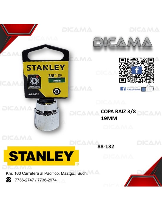 COPA RAIZ 3/8 19MM