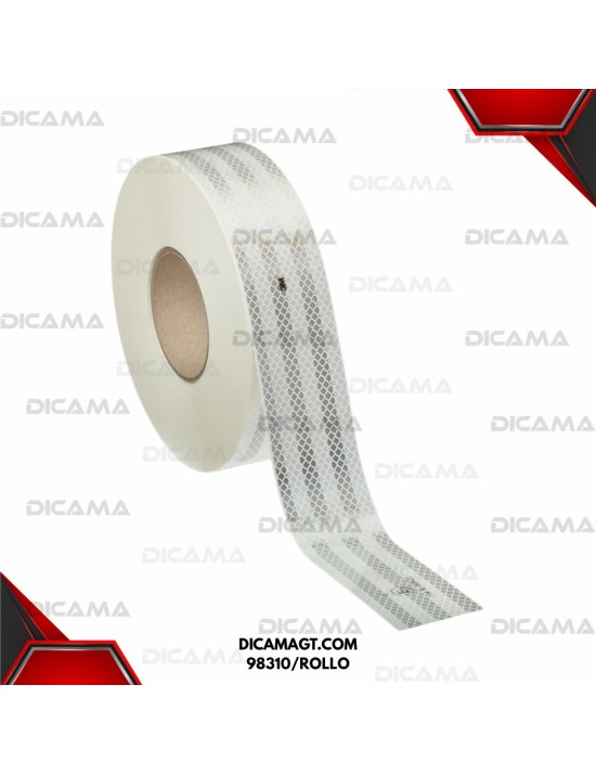 CINTA REFLECTIVA BLANCO 2 X 50 YARDAS 3M 98310/ROLLO