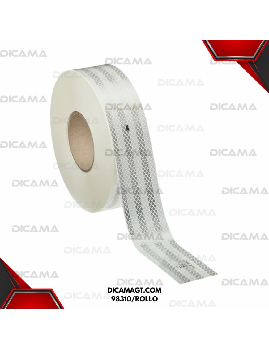 CINTA REFLECTIVA BLANCO 2 X 50 YARDAS 3M 98310/ROLLO
