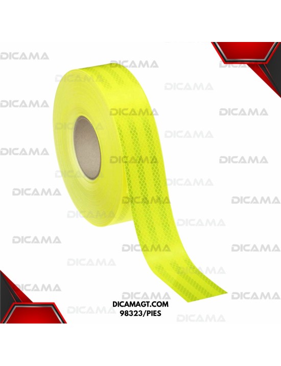 CINTA REFLECTIVA VERDE FLUORECENTE PIE 3M 98323/PIES