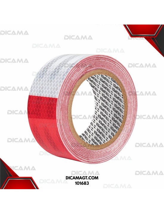 CINTA REFLECTIVA 9MTSX2  ROJO/BLANCO TRUPER 101683
