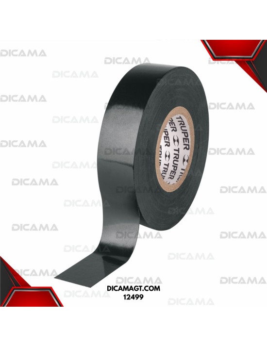 CINTA DE AISLAR DE 18 M X 19 MM, NEGRA EN BLÍSTER TRUPER 12499
