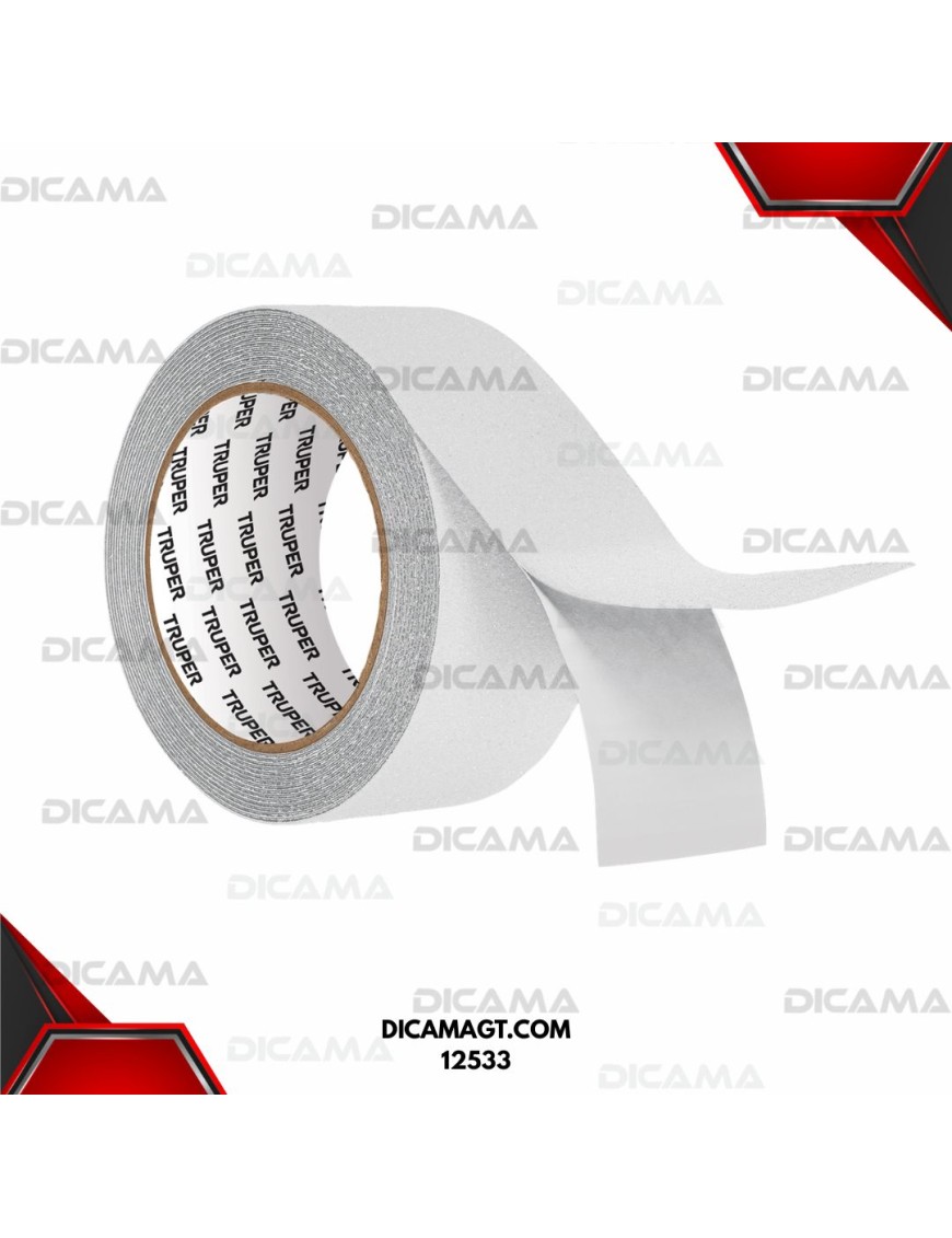 CINTA ANTIDERRAPANTE TRANSPARENTE 50MM TRUPER 12533