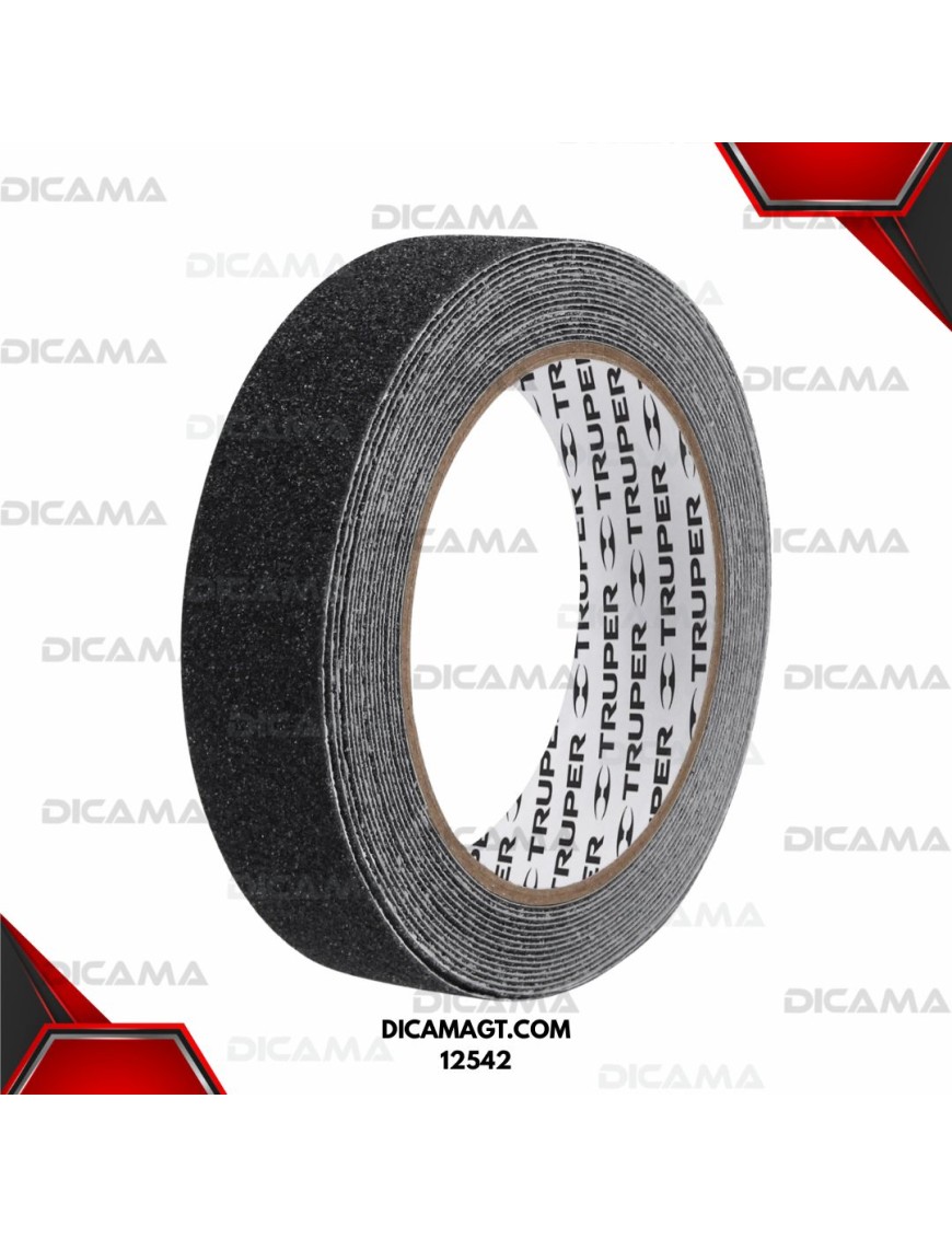 CINTA ANTIDERRAPANTE NEGRO 25MM TRUPER 12542