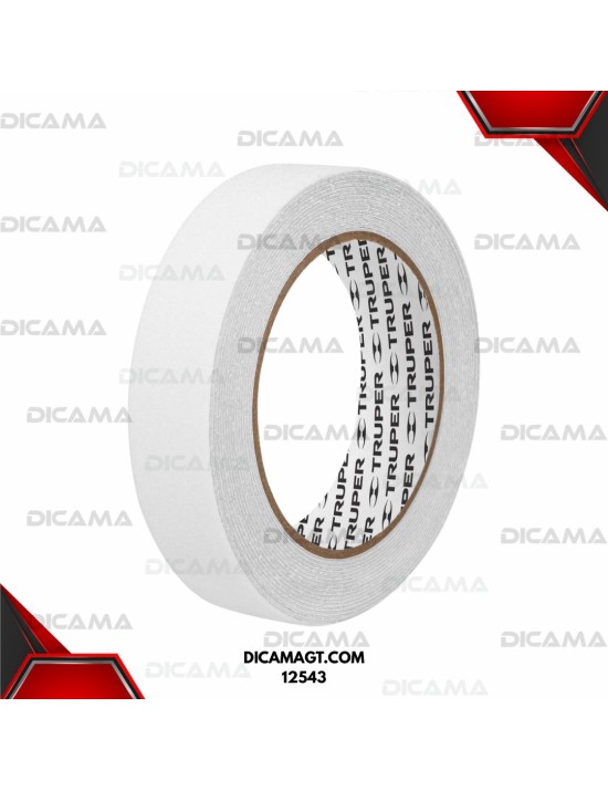 CINTA ANTIDERRAPANTE TRANSPARENTE 25MM TRUPER 12543