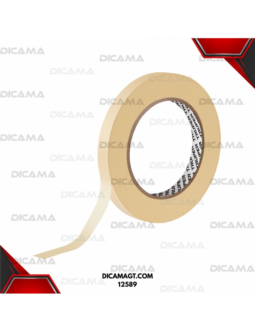 CINTA MASKING TAPE DE 1/2 X 50 M TRUPER 12589