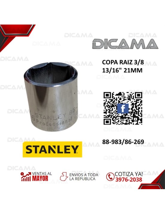 COPA RAIZ 3/8 13/16" 21MM