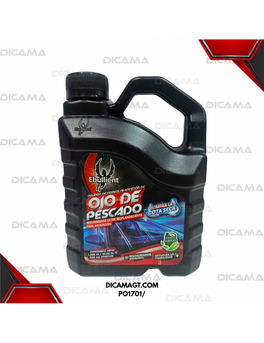 PULIDOR DE VIDRIOS REMOVEDOR DE OJO DE PESCADO LITRO EBULLIENT PO1701/