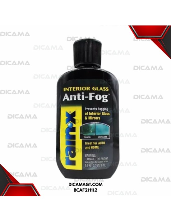 INTERIOR  GLASS ANTI-FOG 3.5 ONZAS RAINX BCAF211112