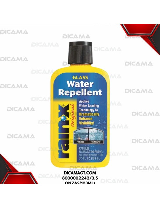 REPELENTE AL AGUA MEJORA DRASTICAMENTE VISIBILIDAD RAINX 8000002242/3.5 ONZAS(103ML)
