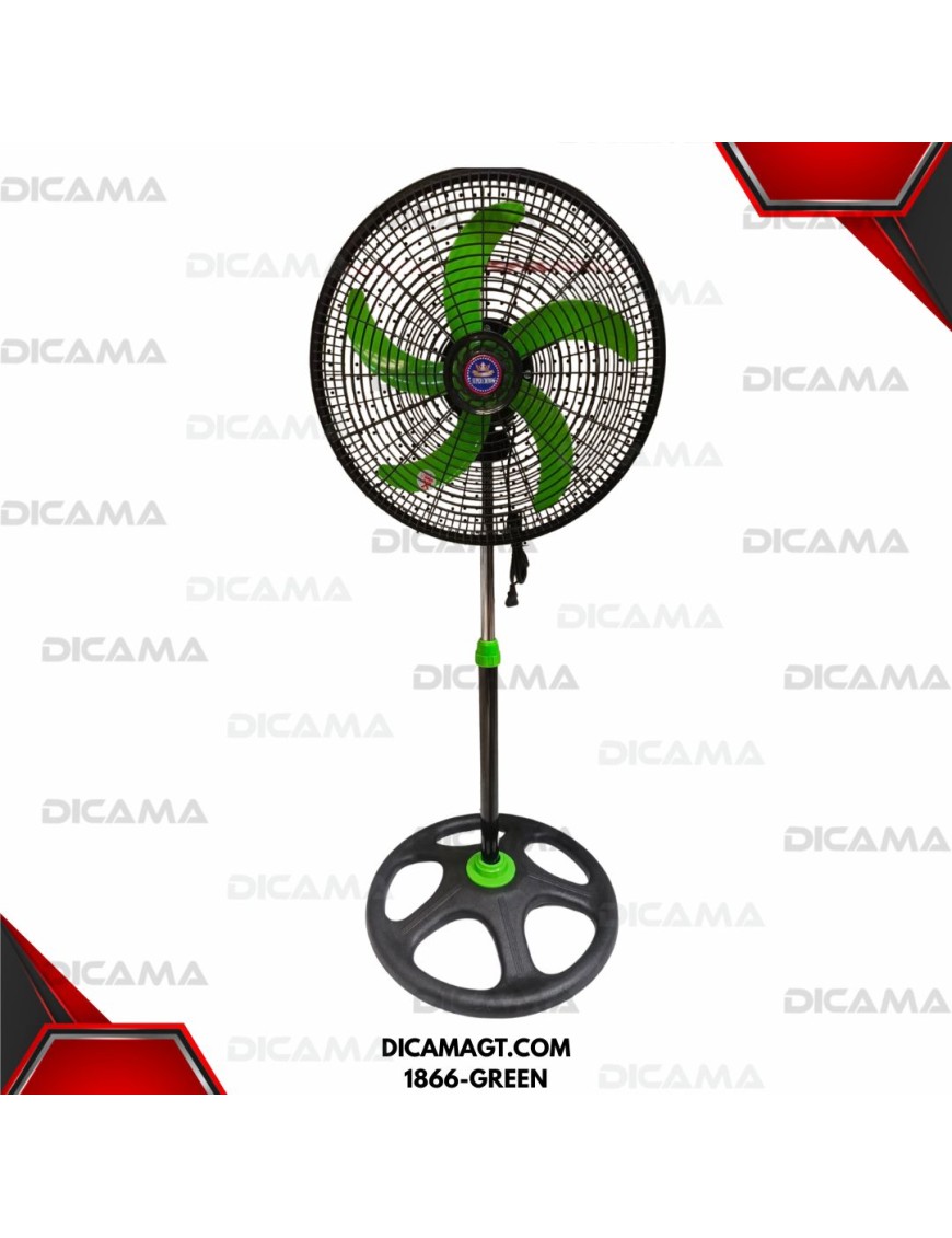 VENTILADOR DE PEDESTAL 18 VERDE MANZANA SUPER CROW 1866-GREEN