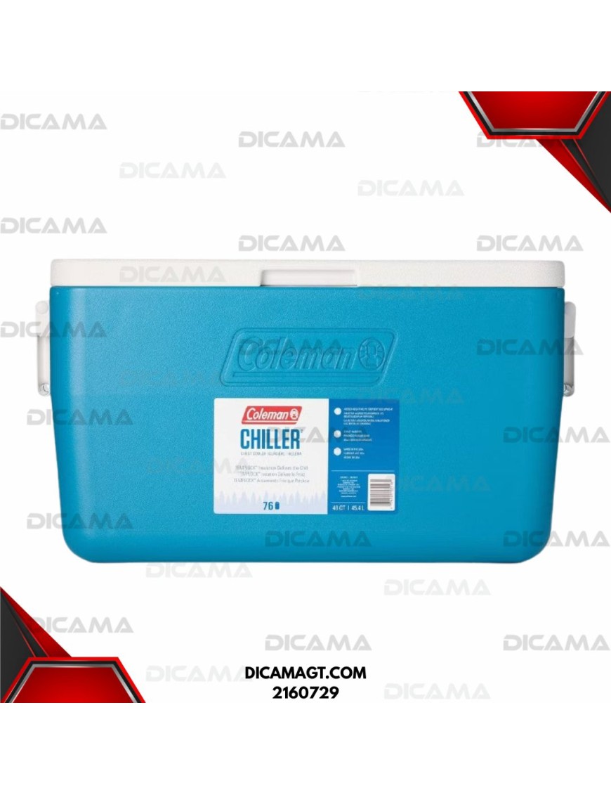 HIELERA 48 QT AZUL CLARO COLEMAN 2160729