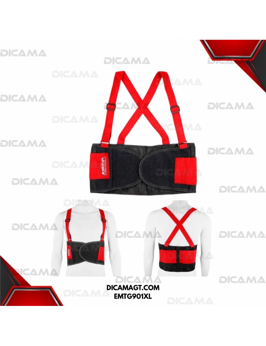 CINTURON DE APOYO CON TIRANTES XL EMTOP EMTG901XL