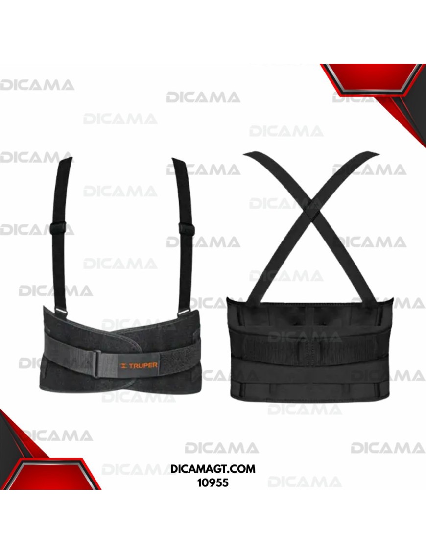 FAJA LUMBAR S CON TERCER CINTURON 28-32 TRUPER 10955