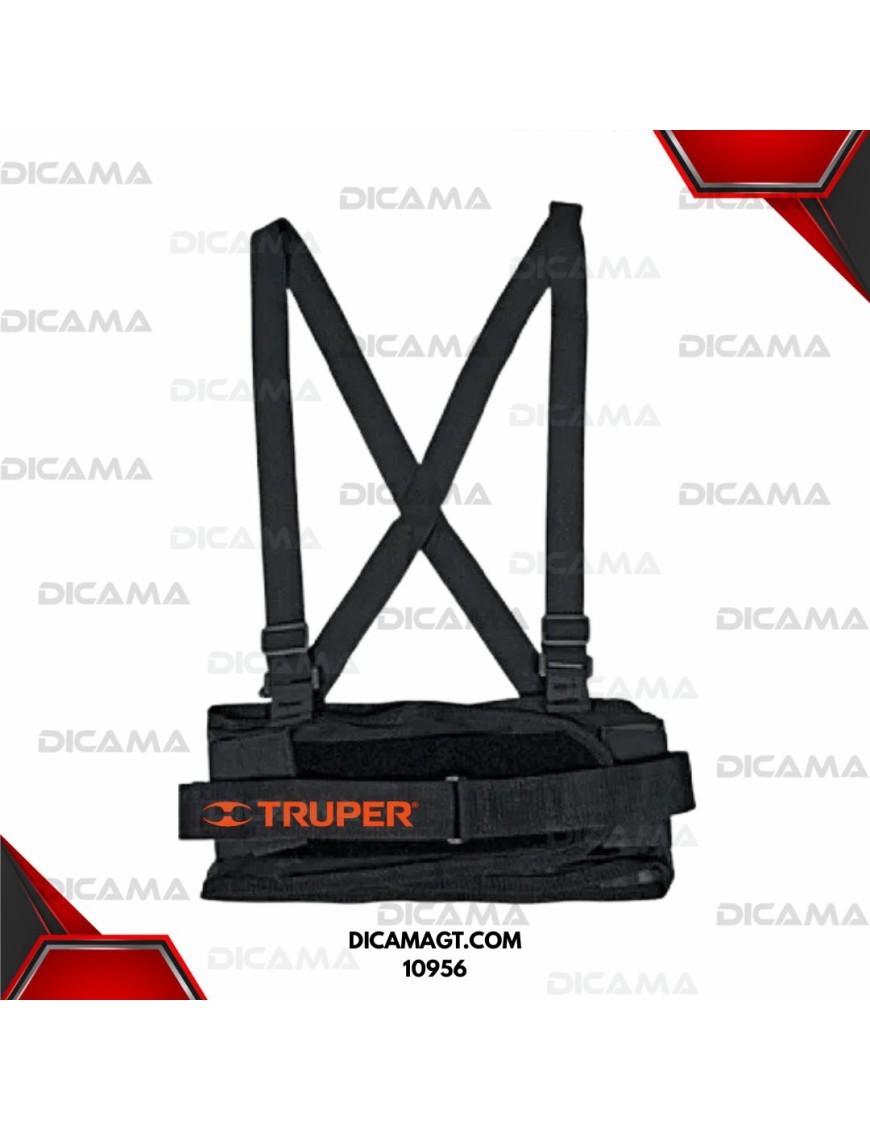 FAJA LUMBAR XG CON TERCER CINTURON 44-48 TRUPER 10956