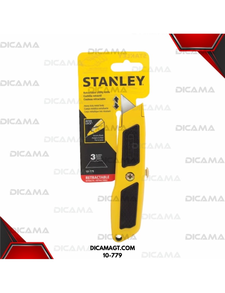 CUCHILLA RETRACTIL BI-MATERIAL STANLEY 10-779