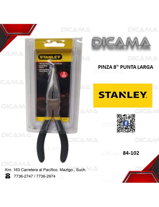 PINZA 8" PUNTA LARGA