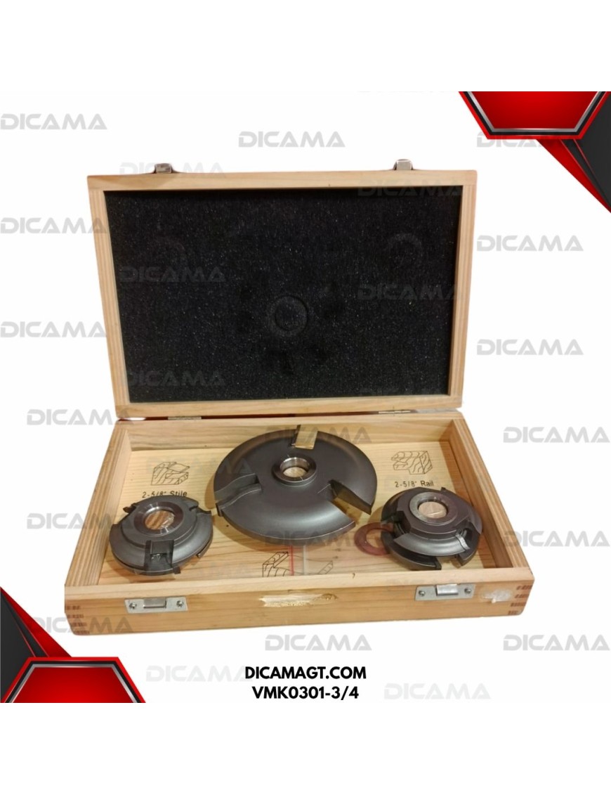 CUCHILLAS JGO 3 PZAS PARA TROMPO RAZ 3/4 FRISO COMP BBT VMK0301-3/4