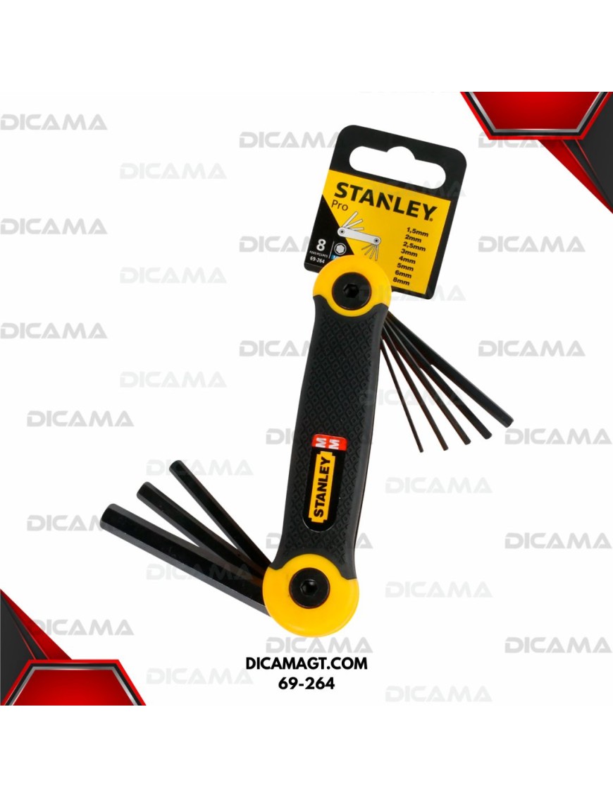 JUEGO HEXAGONALES O ALLIEN 1.5-6MM (8) STANLEY 69-264
