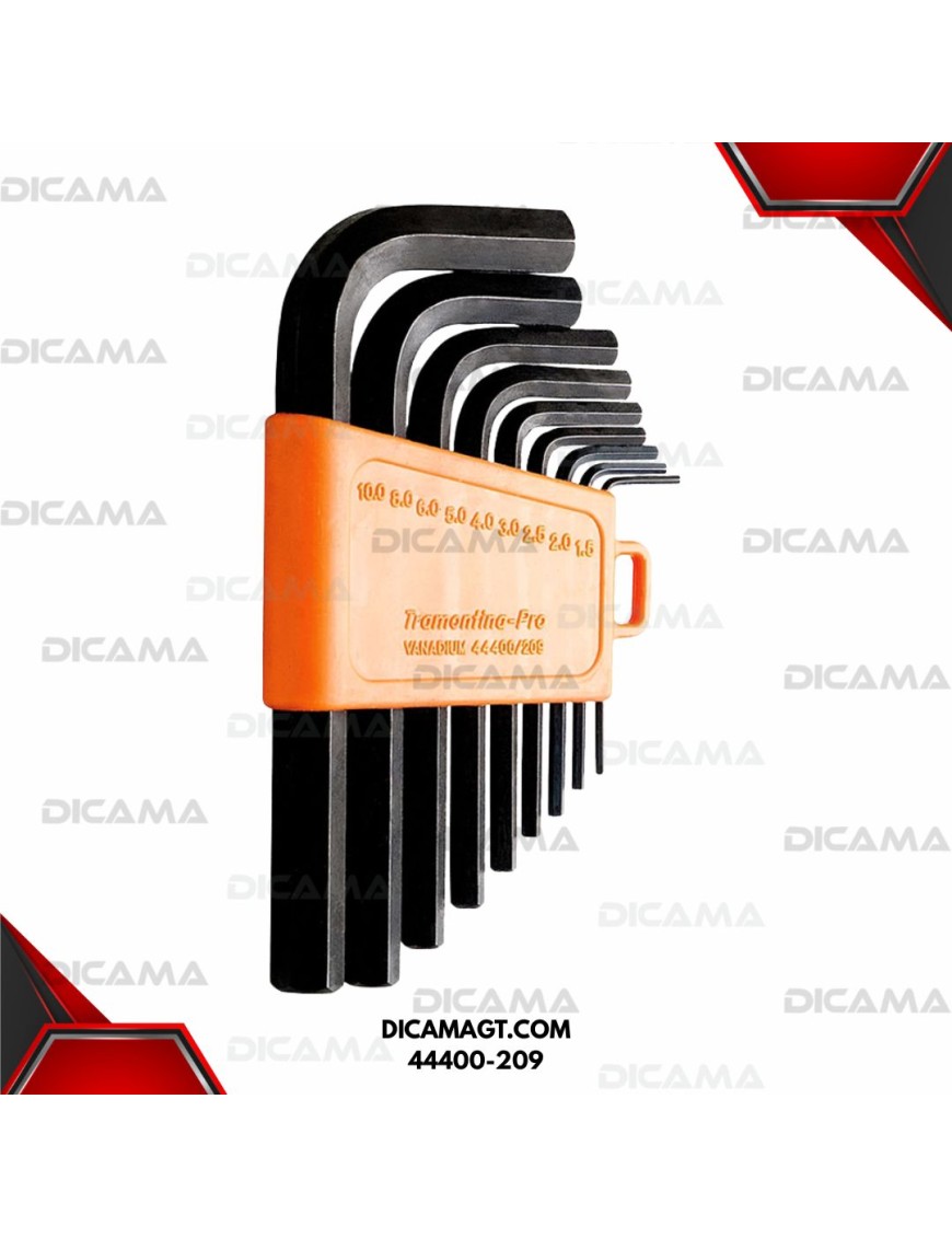 HEXAGONALES JUEGO 9PCS 1.5MM-10MM TRAMONTINA 44400-209