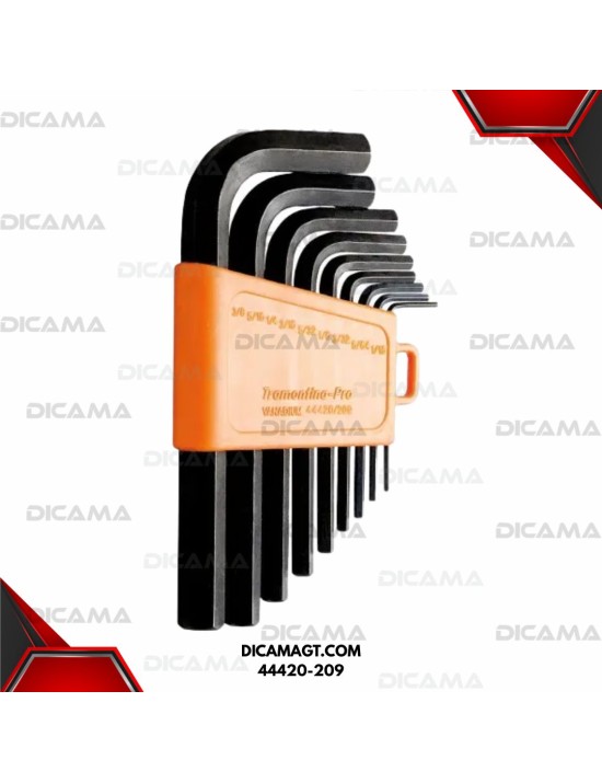 HEXAGONALES JUEGO 9PCS 1/16 -3/8 TRAMONTINA 44420-209