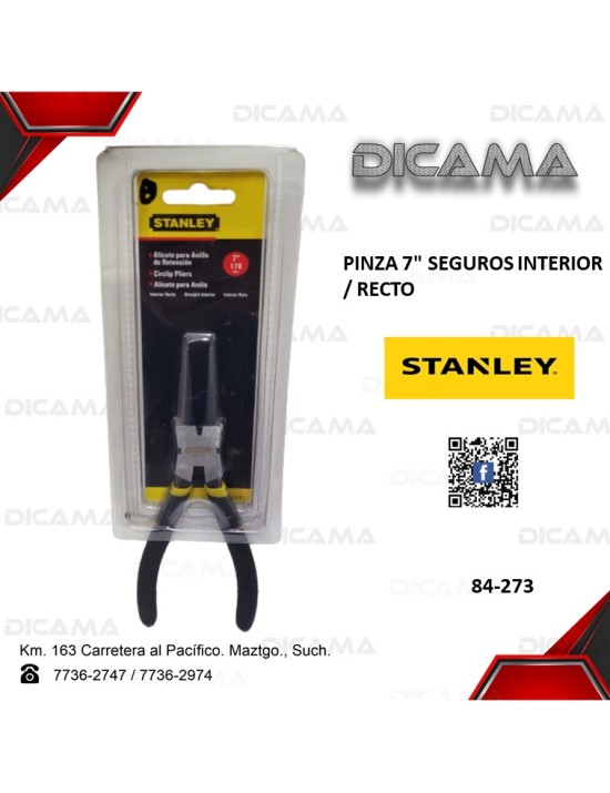 PINZA 7" SEGUROS INTERIOR/RECTO