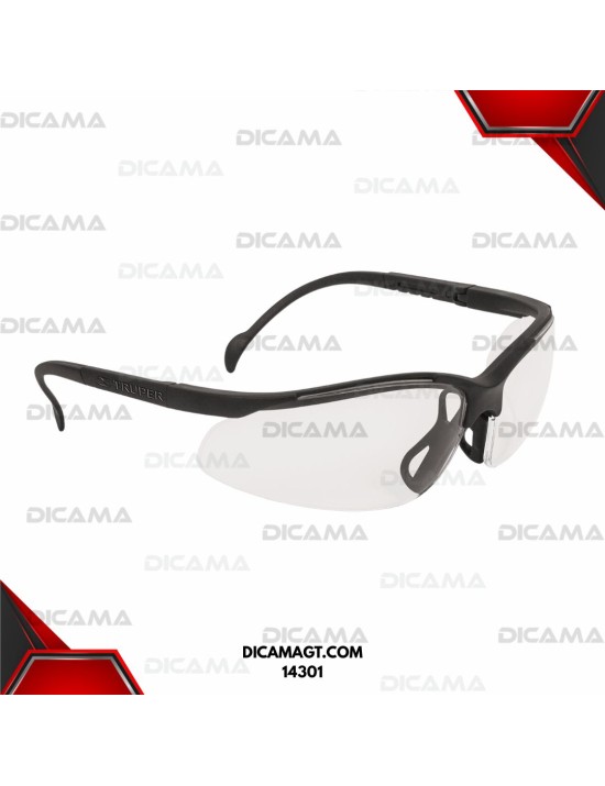LENTES DE SEGURIDAD DEPORTIVO TRANSPARENTE TRUPER 14301