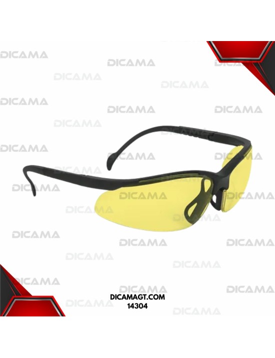 LENTES DE SEGURIDAD DEPORTIVO AMARILLO TRUPER 14304