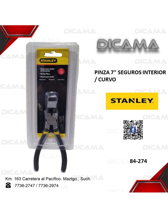 PINZA 7" SEGUROS INTERIOR/CURVO