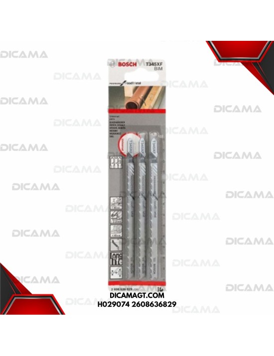 JUEGO DE 3 SIERRAS T345XF BOSCH H029074 2608636829