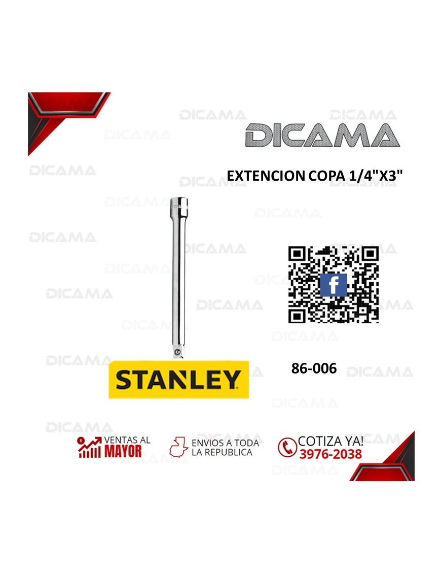 EXTENCION RAIZ 1/4 3"
