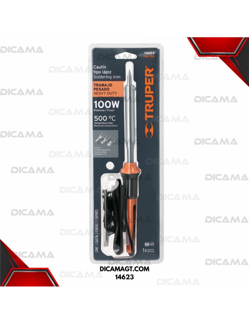CAUTIN 100W TIPO LAPIZ PARA TRABAJO PESADO TRUPER 14623