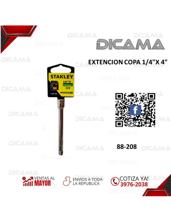 EXTENCION RAIZ 1/4  4"