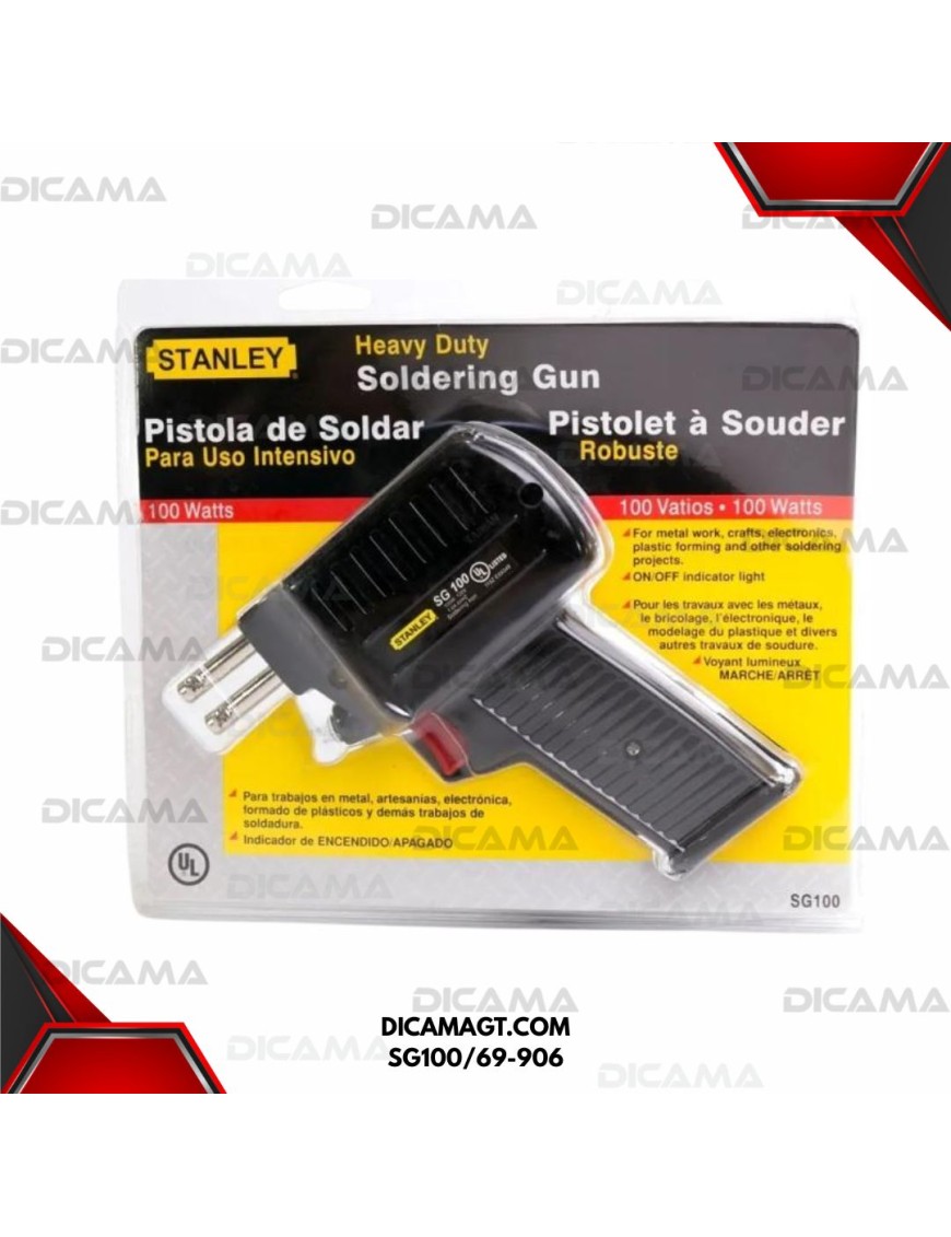 PISTOLA DE SOLDAR 100 WATTS STANLEY SG100/69-906