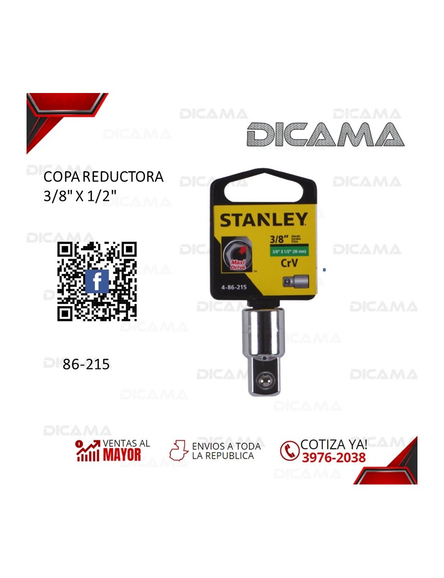 COPA REDUCTORA  3/8" X 1/2"