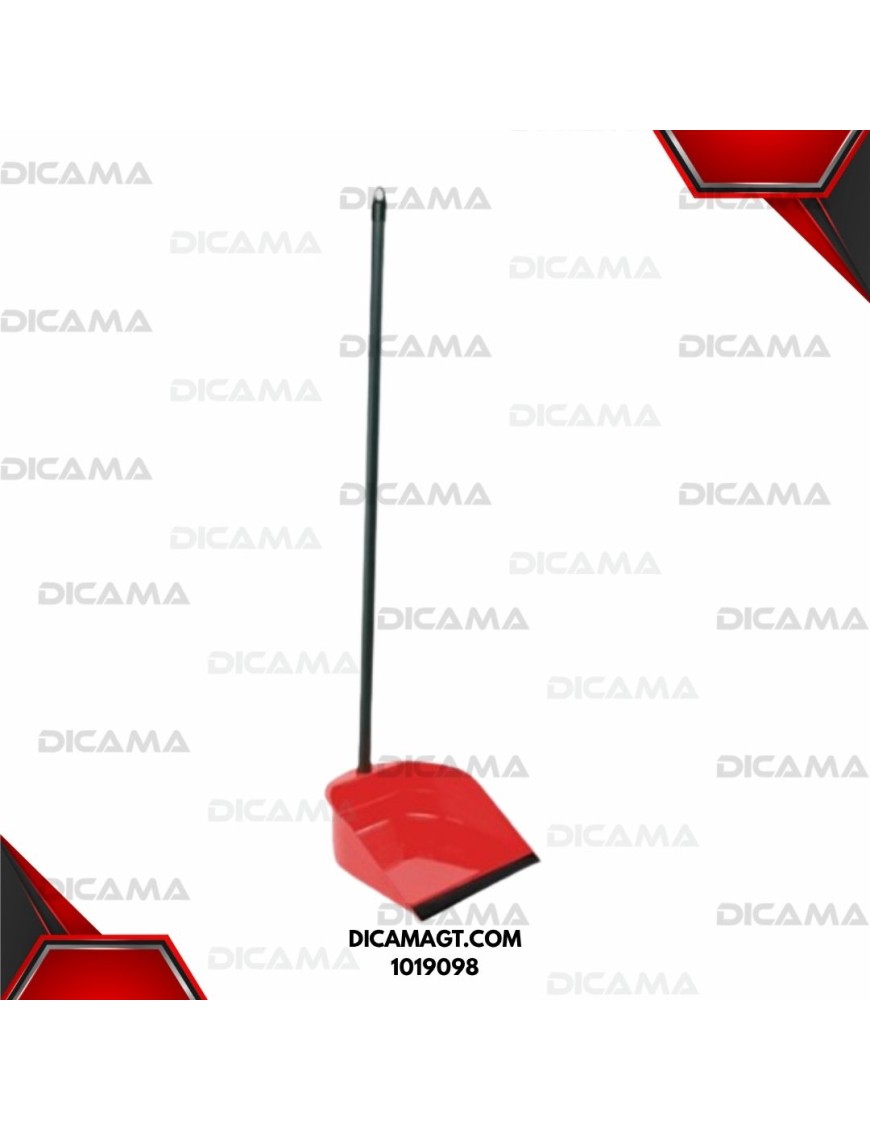 RECOGEDOR BASURA PLASTICO ROJO VOREL 1019098