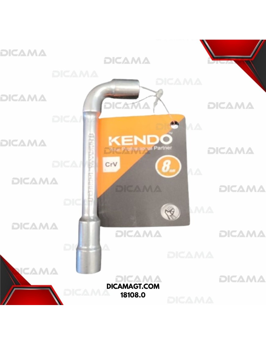 LLAVE DE CHUCHOS EN L 8 MM KENDO 18108.0
