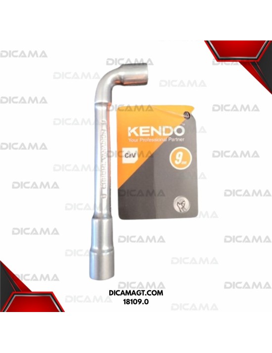 LLAVE DE CHUCHOS EN L 9 MM KENDO 18109.0