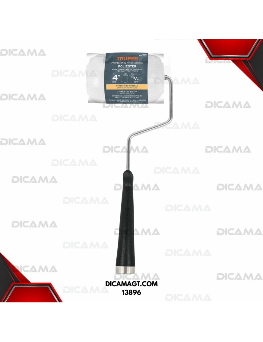 RODILLO MINI PARA PINTAR 4 X 3/4 DE POLIÉSTER TRUPER 13896