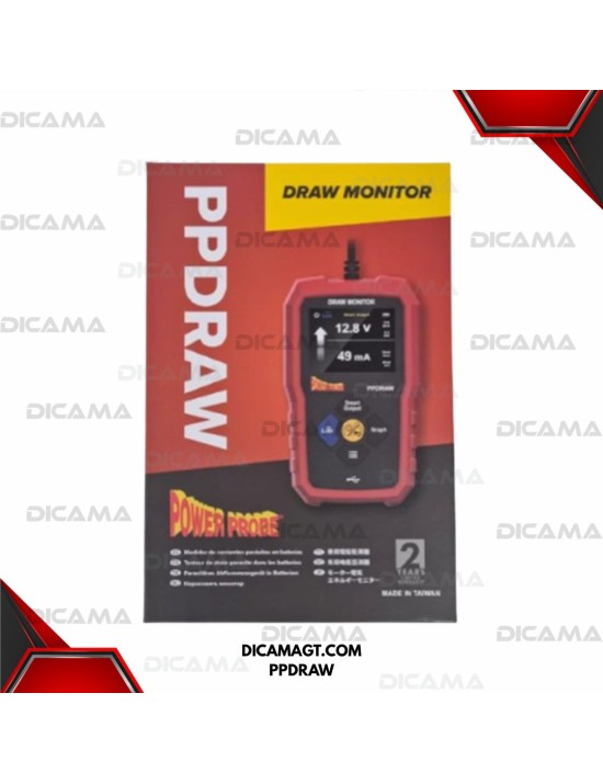 MONITOR DE CONSUMO DE VOLTAGE DE BATERIAS POWER PROBE PPDRAW