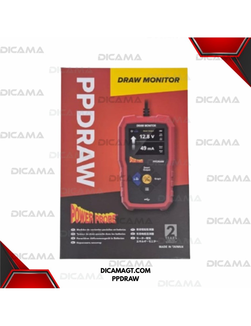 MONITOR DE CONSUMO DE VOLTAGE DE BATERIAS POWER PROBE PPDRAW