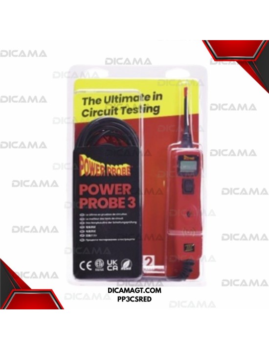PUNTA LOGICA VOLTIMETRO Y COMPRADOR DE CONTINUIDAD POWER PROBE PP3CSRED